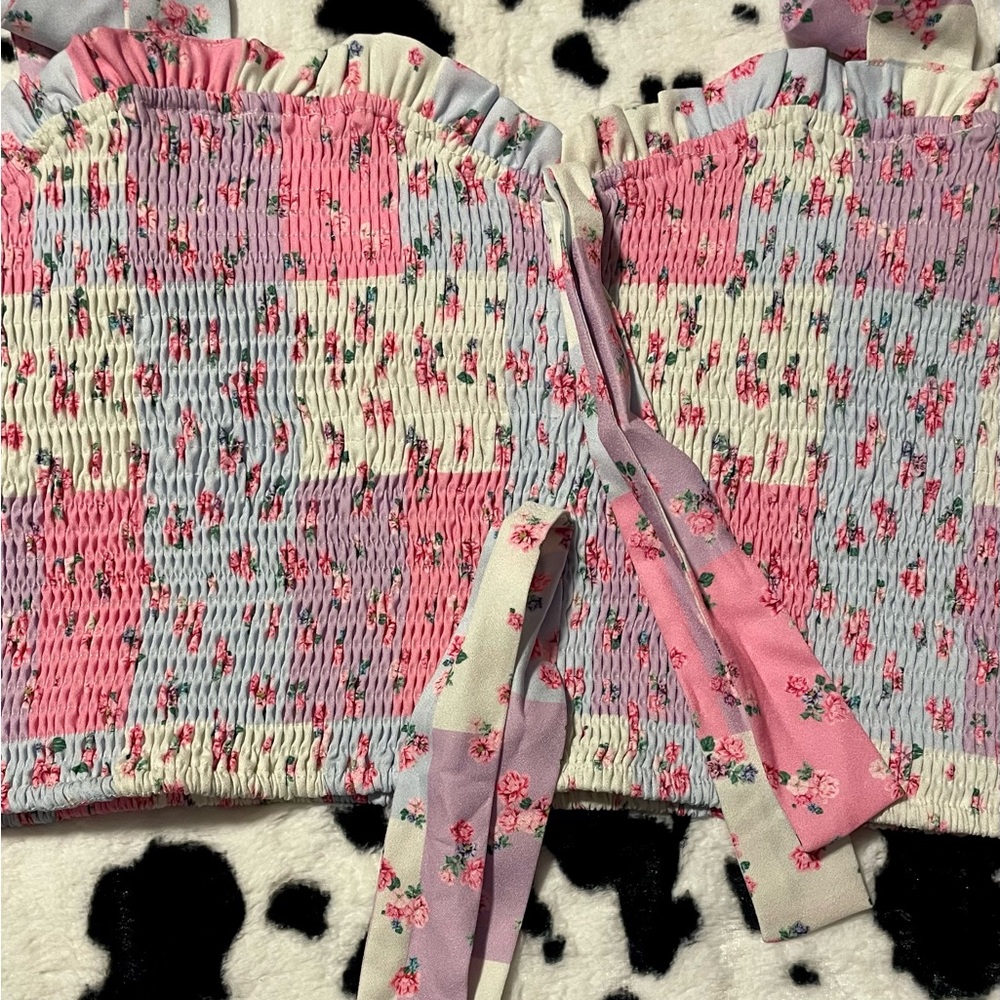*SOLD OUT* Down Home Roots Patchwork Crop Top - Picture 5 of 9